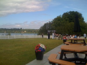 View from the bandstand - not too shabby!