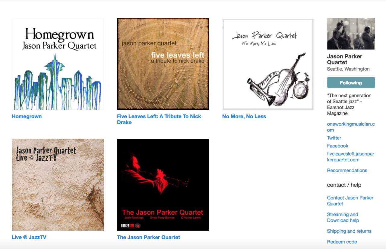 Jason Parker Quartet Music