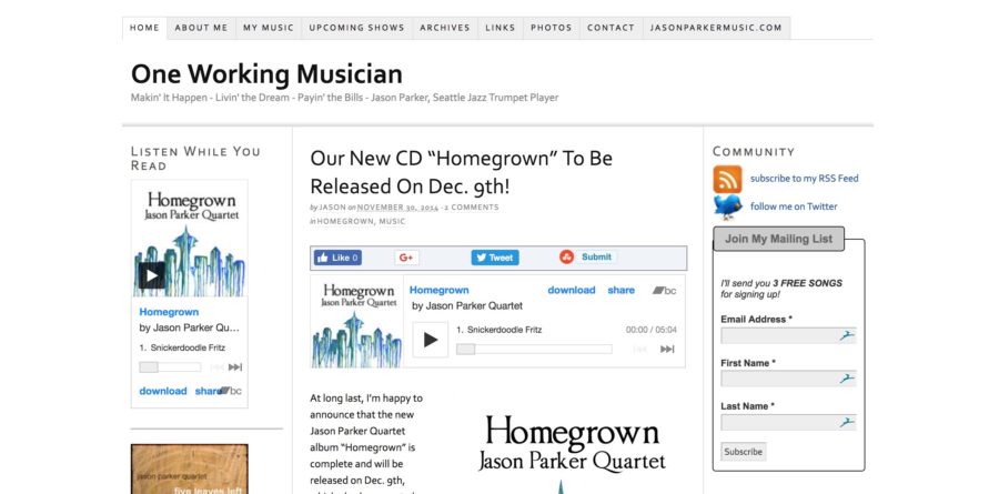 OneWorkingMusician.com